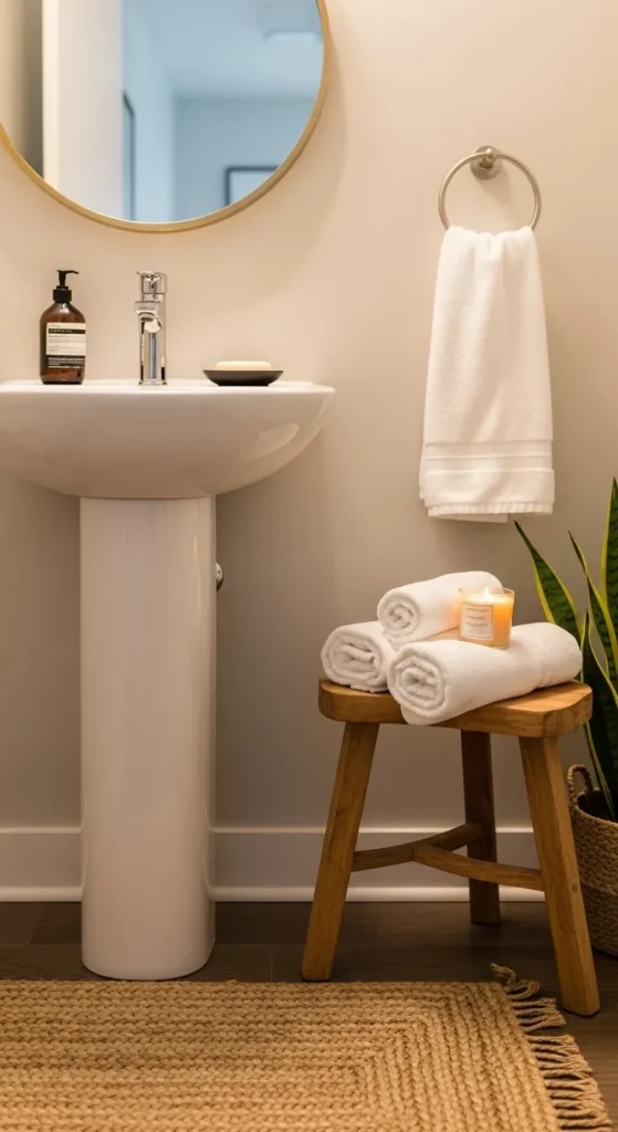 Add a Small Stool or Side Table