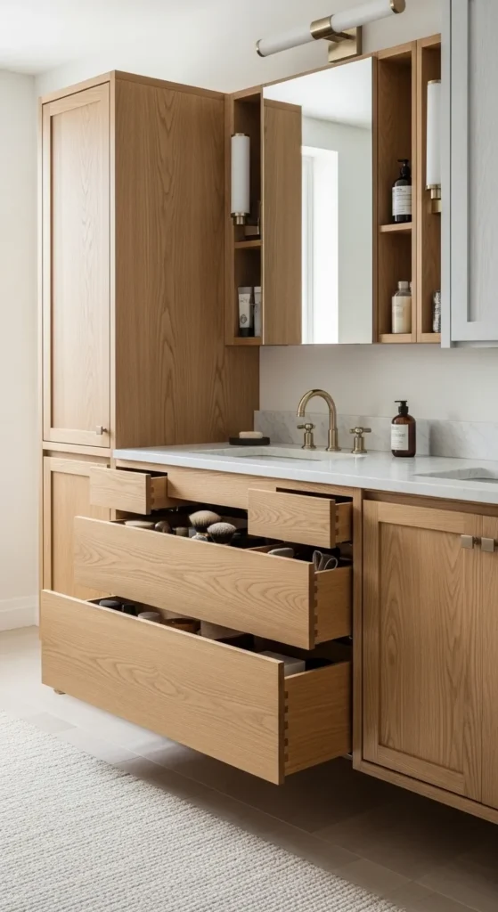 Custom Inset-Door Oak Vanity