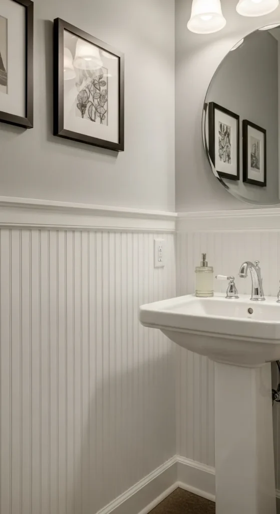 Install Beadboard or Wainscoting