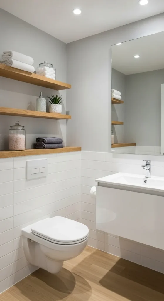 Use Floating Shelves for Storage and Style