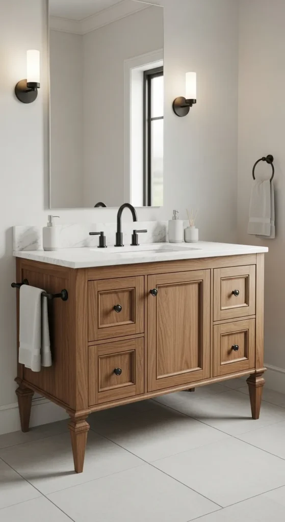 42 Inch Vanity with Decorative Legs