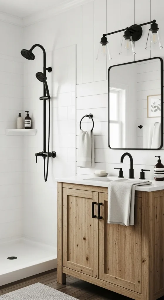 Choose Matte Black Fixtures
