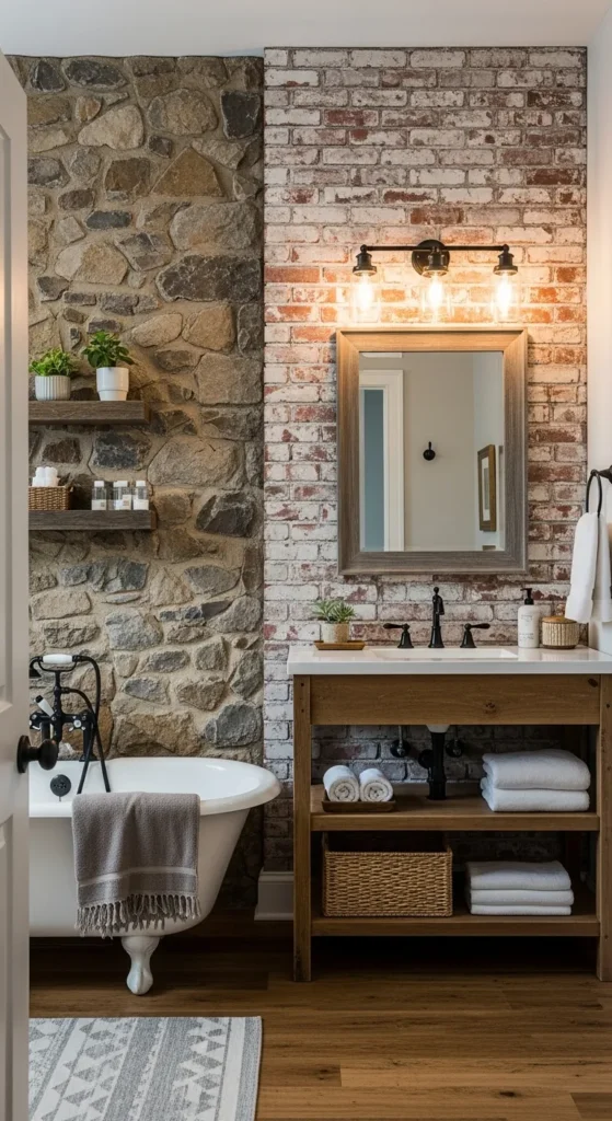 Choose Stone or Brick Accent Walls