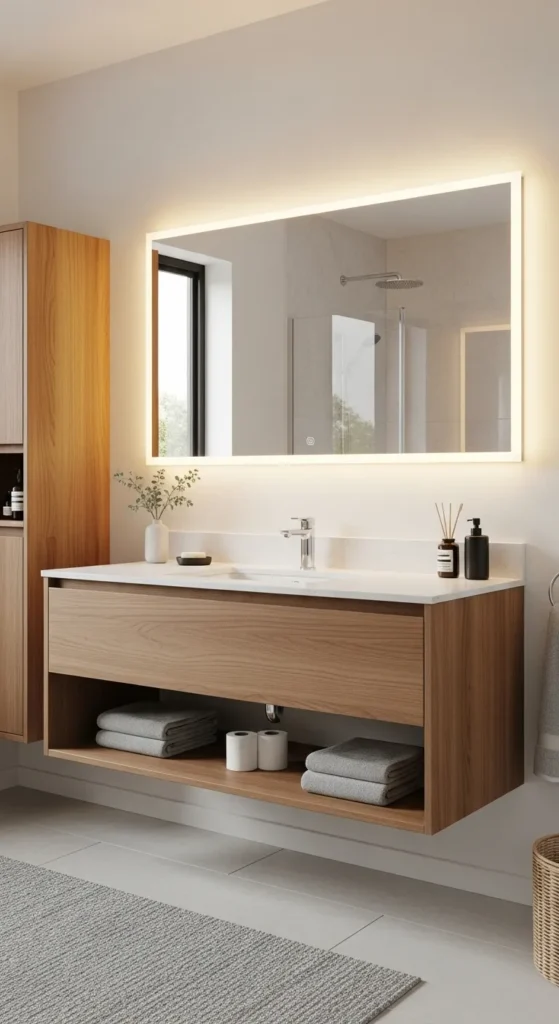 Floating 42 Inch Vanity For A Minimalist Look