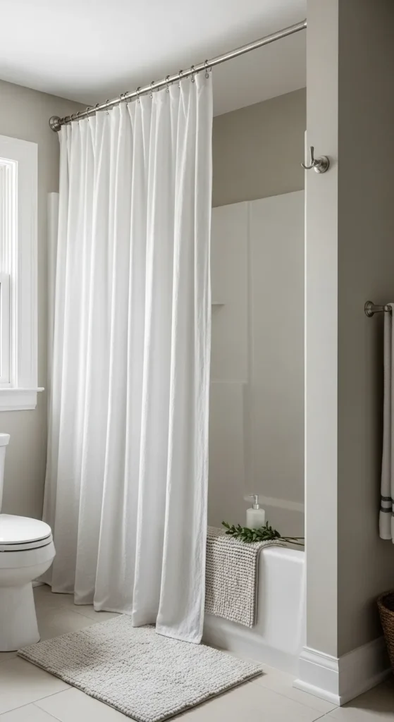 Hang Your Shower Curtain High