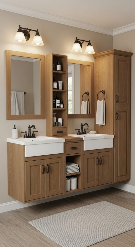 Install a Compact Double Vanity
