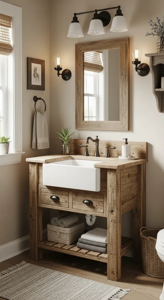 Install a Farmhouse Sink Vanity