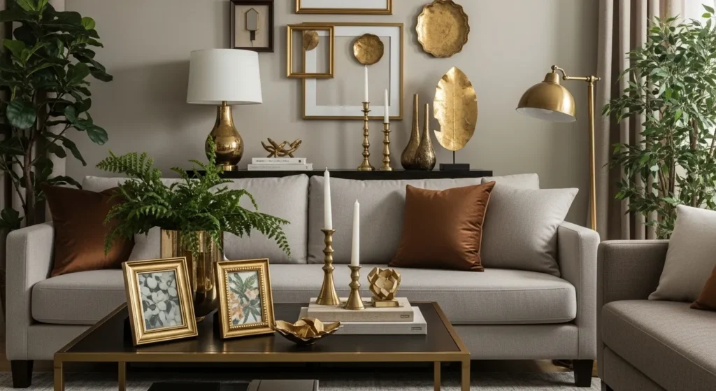 Accent with Gold or Brass