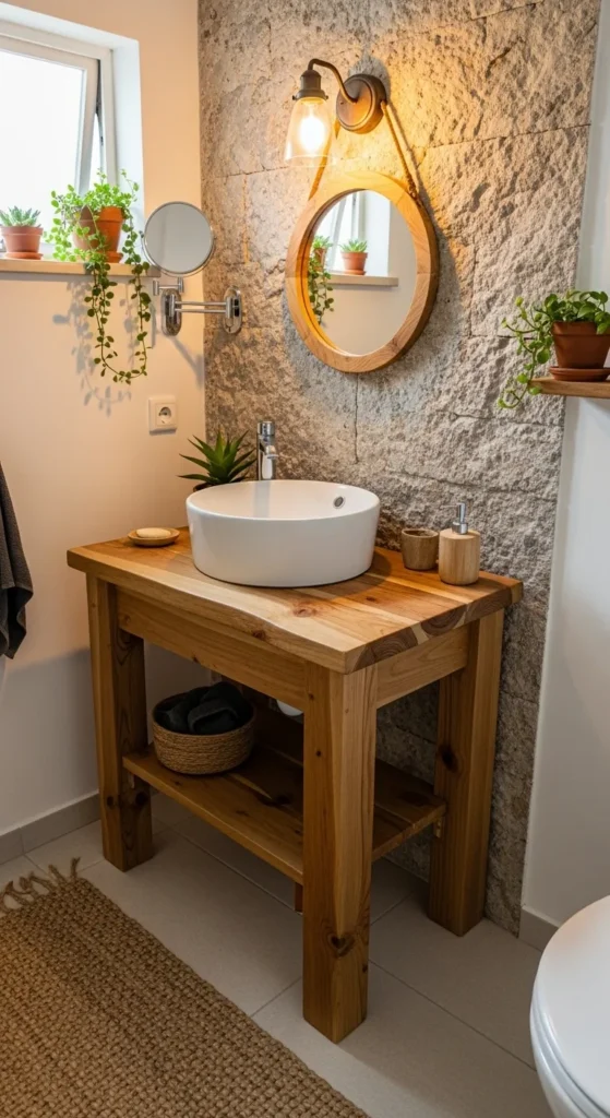 DIY 18 Inch Vanity with Vessel Sink
