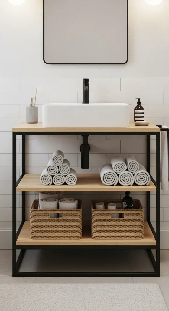 Open Storage 18 Inch Vanity