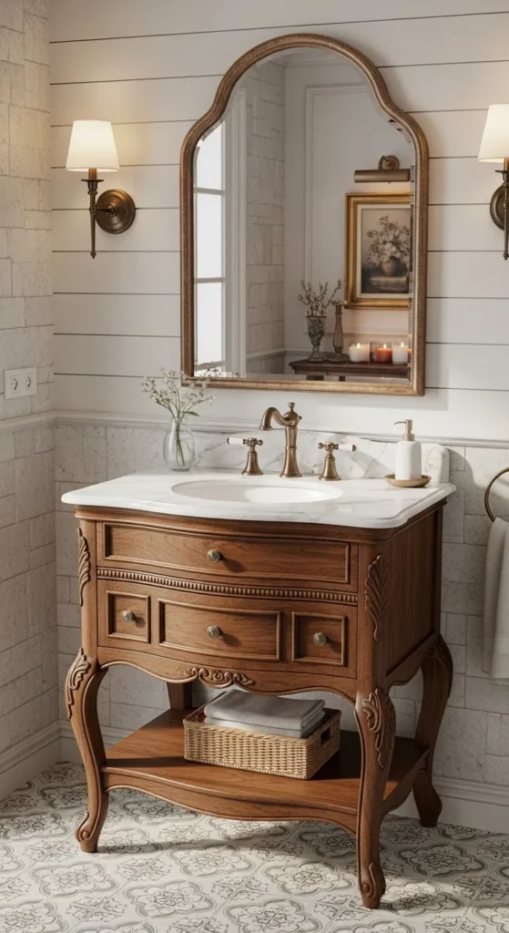 Vintage-Style 18 Inch Bathroom Vanity