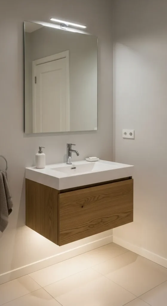 Wall-Mounted 18 Inch Sink Vanity