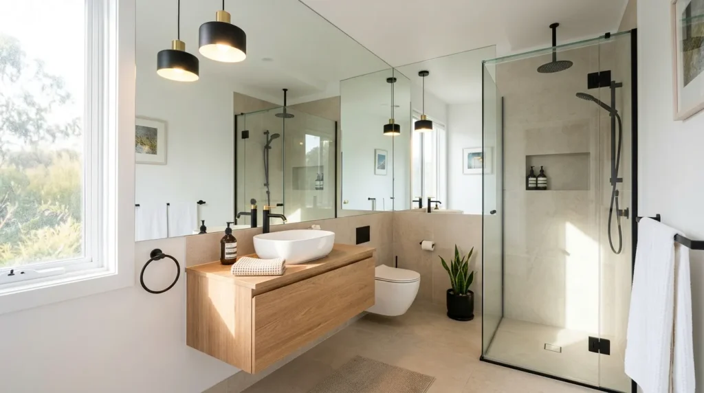 Add Big Mirrors For A Bigger Look