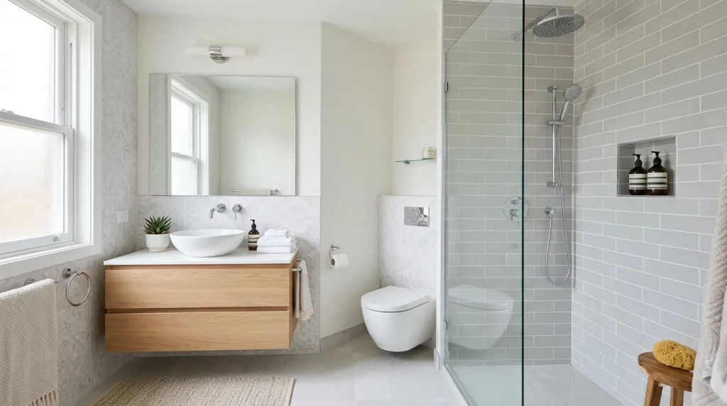 Choose a Glass Shower Door Over Curtains