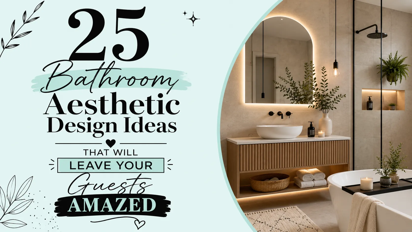 25 Bathroom Aesthetic Design Ideas That Will Leave Your Guests Amazed
