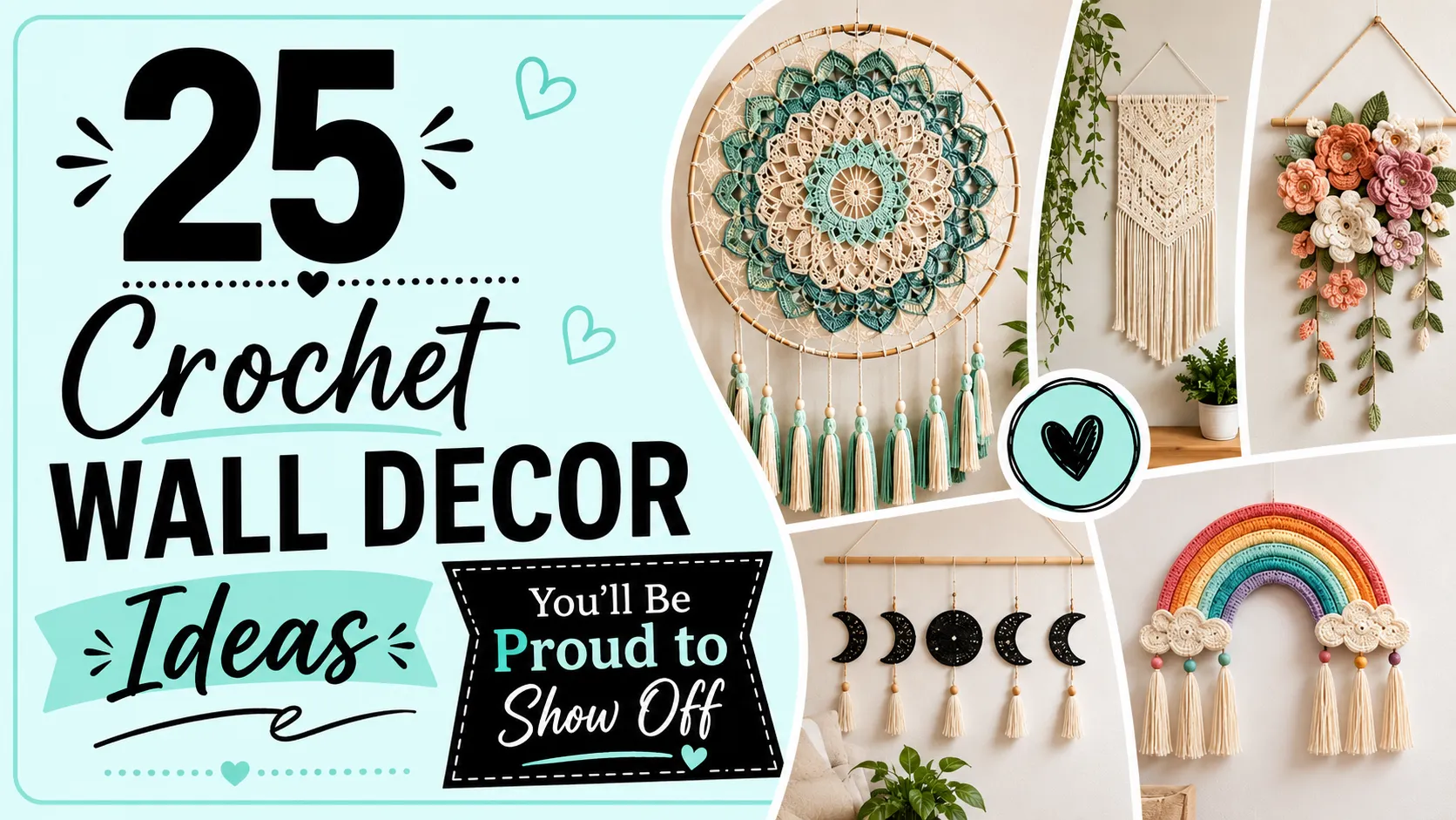 25 Crochet Wall Decor Ideas You'll Be Proud to Show Off (2)