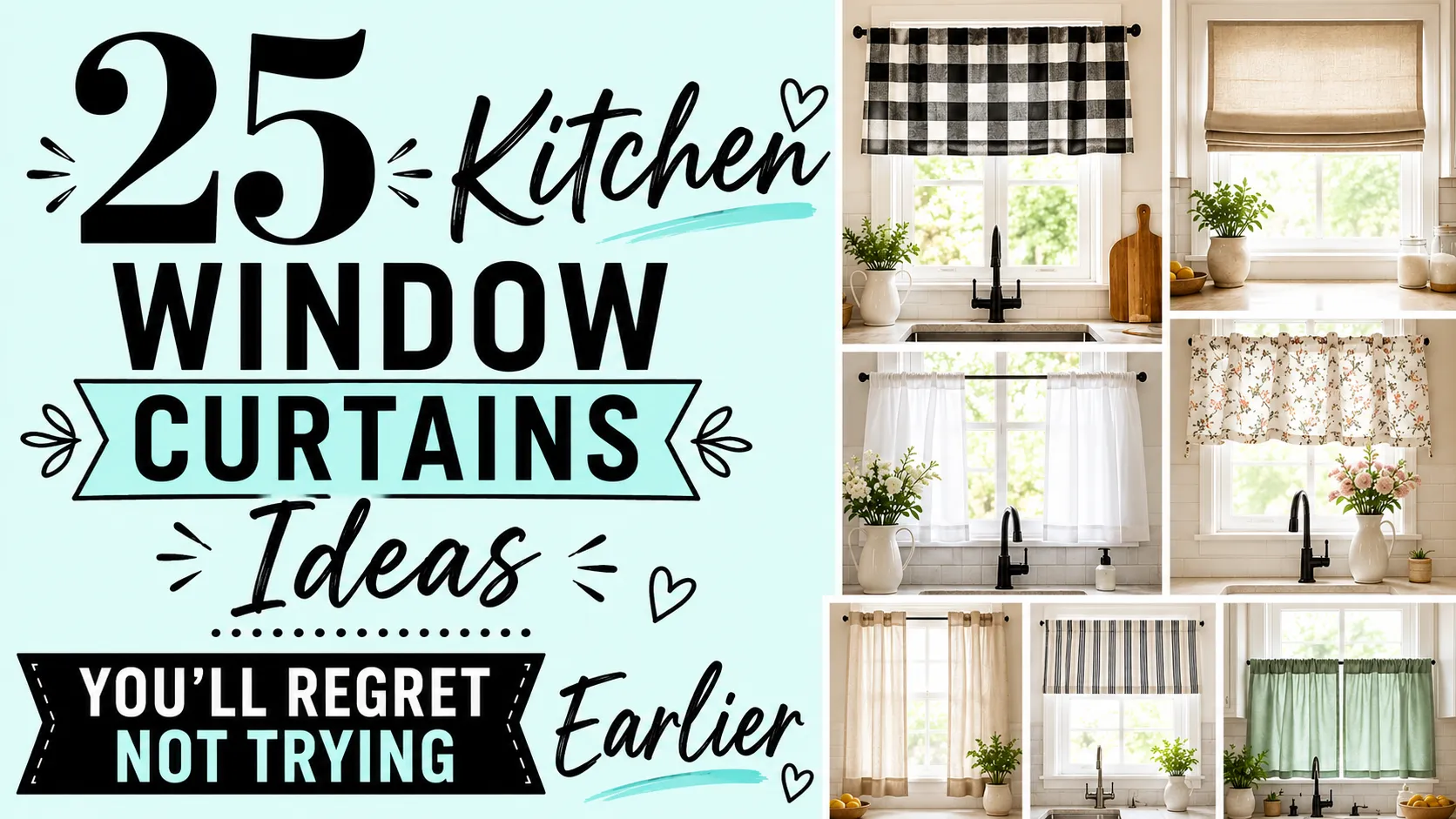 25 Kitchen Window Curtains Ideas You'll Regret Not Trying Earlier