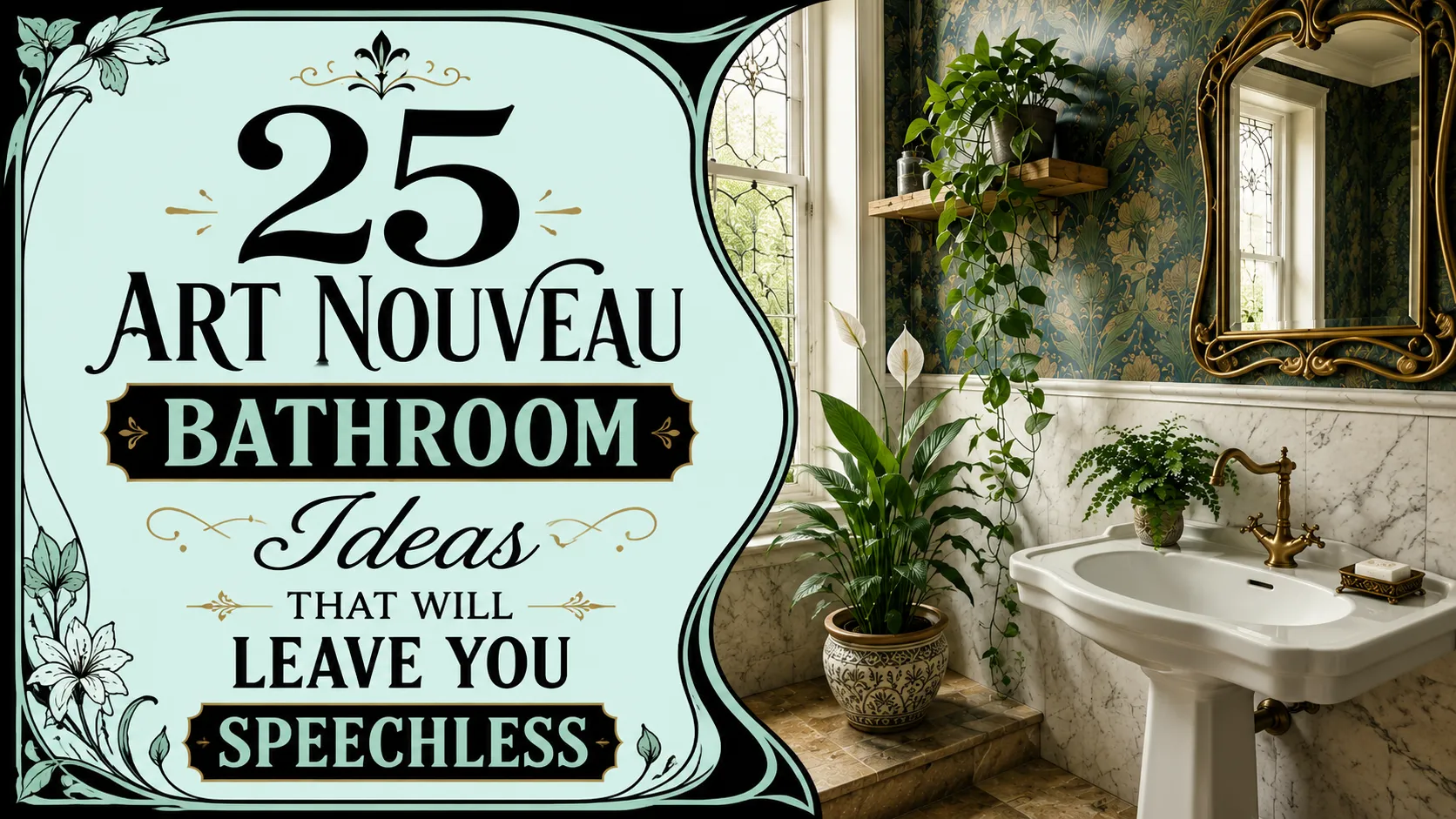 25 Art Nouveau Bathroom Ideas That Will Leave You Speechless