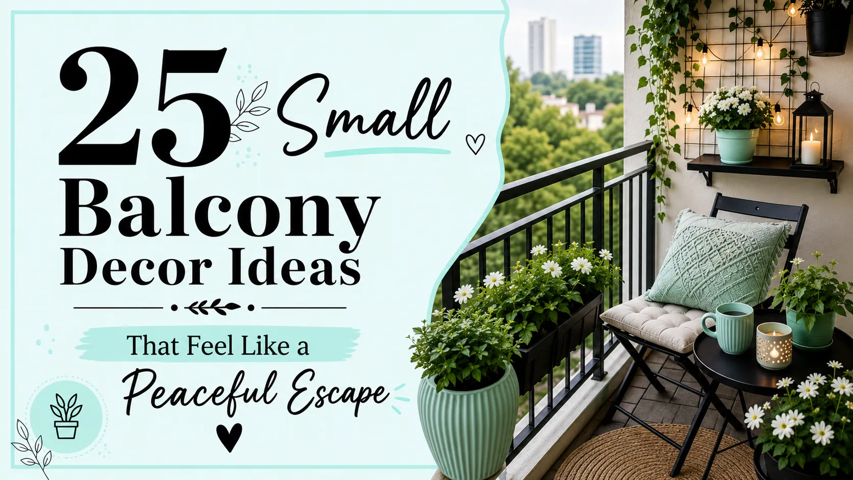 25 Small Balcony Decor Ideas That Feel Like a Peaceful Escape