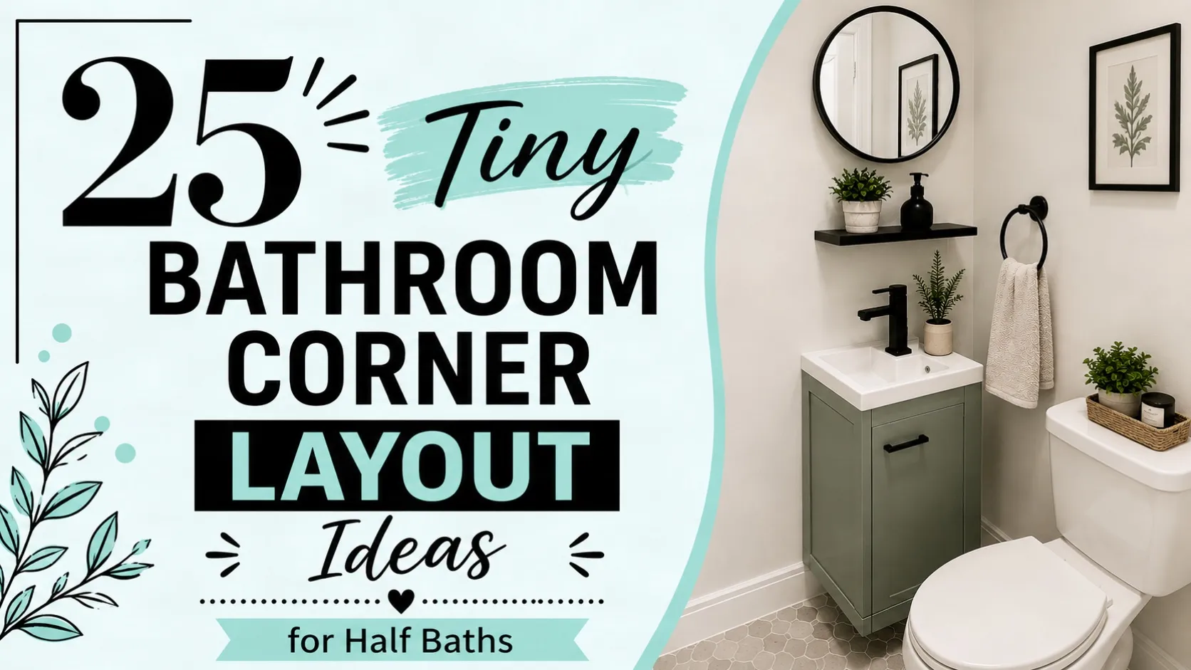 25 Tiny Bathroom Corner Layout Ideas for Half Baths (2)