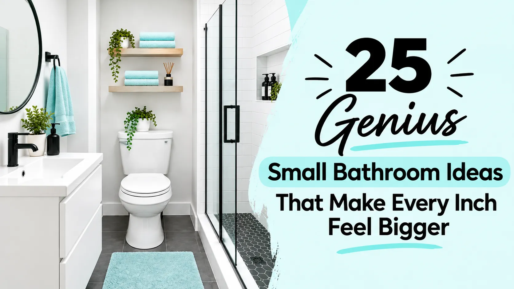 25 Genius Small Bathroom Ideas That Make Every Inch Feel Bigger