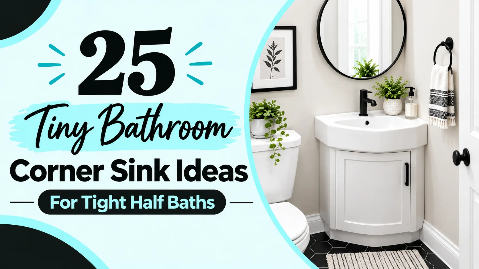 25 Tiny Bathroom Corner Sink Ideas For Tight Half Baths 