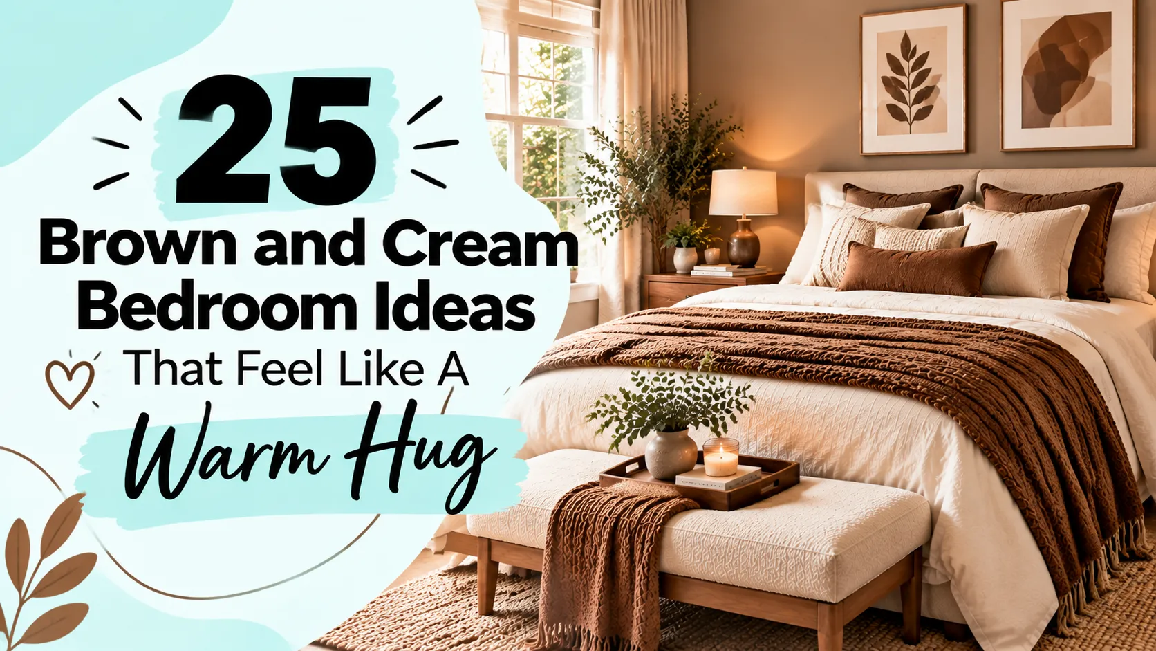 25 Brown and Cream Bedroom Ideas That Feel Like A Warm Hug